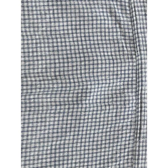 Vtg Puritan Mens L Button Down Shirt Y2K Band Collar Gingham Plaid Short Sleeve - Picture 5 of 5